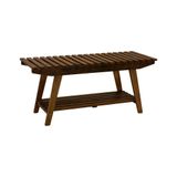 Banco/sapateira 1 Prateleira Summer 70cm Madeira Imbuia Maciça Stain Imbuia