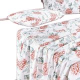 Jogo De Cama Lençol King Sensuale Percale 200 Fios 4 Peças - Hortência - 80% Algodão, 20% Poliéster