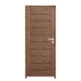 Porta Roma Pinus 92 X 2.10 Batente Ecológico 11cm Fechadura Externa Lado Esquerdo - Rodam