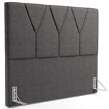 Cabeceira Cama Box Casal Queen 160cm Aura Linho W01 Cinza Escuro - Mpozenato