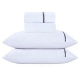 Jogo De Cama Lençol King Veraneio Percal 300 Fios 4 Peças - Branco - 100% Poliéster