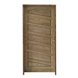 Porta Mirabela 82 X 2.10 Batente Ecológico 11cm Fechadura Externa Lado Esquerdo - Rodam