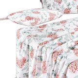 Jogo De Cama Lençol Queen Sensuale Percale 200 Fios 4 Peças - Hortência - 80% Algodão, 20% Poliéster