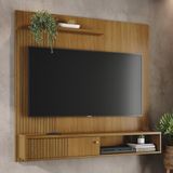 Painel Bancada Suspensa 1 Porta Tvs Até 65 Polegadas Aurora - Cumaru Cumaru