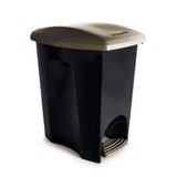 Lixeira De Plástico Ecoblack Com Pedal 7 Litros - Plasutil