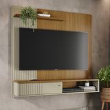 Painel Bancada Suspensa 1 Porta Tvs Até 65 Polegadas Aurora - Cumaru Opala