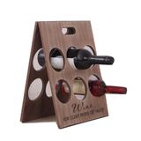 Adega Retrátil De Madeira Mesa E Chão Para 6 Garrafas Vinhos
