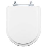 Tampa Vaso Sanitário Poliester Acrilico Riviera Branco Para Bacia Celite