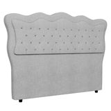 Cabeceira Casal Queen Cama Box 160cm Oregon I02 Bouclê Cinza - Mpozenato