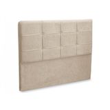 Cabeceira Casal Cama Box 140cm London Veludo - Js Móveis Preto