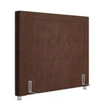 Cabeceira Cama Box Casal 140cm Paolla P02 Sintético Camel - Mpozenato