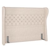 Cabeceira Cama Box Casal King 195cm Trinidad P02 Linho Cru - Mpozenato