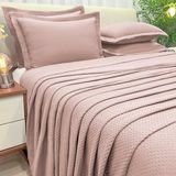 Cama Posta King Size Seline Colcha Luxo 200 Fios Bordado 3