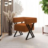Poltrona Decorativa Linha Alta Frida Estilo Industrial
