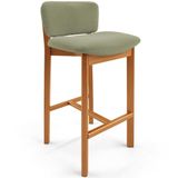 Banqueta Alta Para Cozinha Sala De Jantar Bar Dara L02 Bouclê Oliva - Lyam Decor