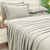 Cama Posta King Size Seline Colcha Luxo 200 Fios Bordado 3