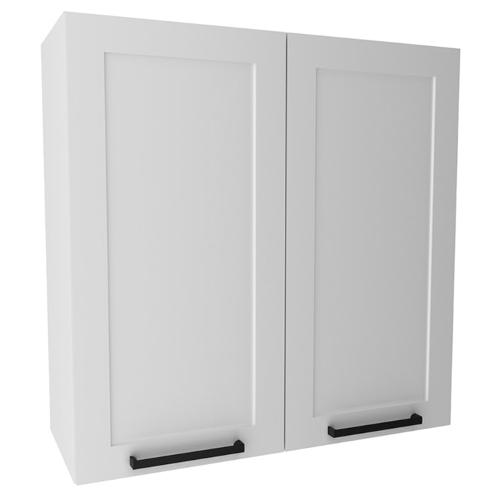 Armario Aereo 2 Portas 80 Cm Mdf Cz3314 Branco Tecno Mobili