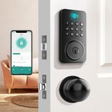 Fechadura De Porta Com Impressão Digital Deadbolt Aulaborer Smart Keyless Entry
