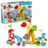Brinquedo Lego Duplo Peppa Pig Funfair Com 3 Bonecos De 2 Anos Ou Mais