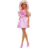 Boneca Fashion Barbie Fashionistas #238 Com Cabelo Rosa Pastel