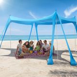 Barraca De Praia Sun Shelter Clicliet Upf50+ 10x10ft Para 8 Pessoas