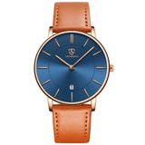 Relógio Ben Nevis, Moda Minimalista, Pulseira De Couro Masculina