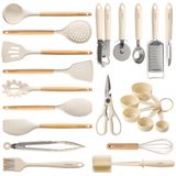 Conjunto De Utensílios De Cozinha Carote 22 Unidades De Silicone Resistente Ao Calor