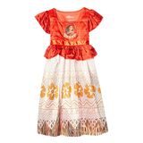 Vestido Princess Fantasy Disney Moana Ocean Princess 3 Para Meninas