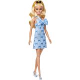 Boneca De Moda Barbie Fashionistas #237 Rabo De Cavalo Loiro Ondulado