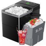 Máquina De Fazer Gelo De Bancada Homezay Compact Cesta De 2,5 L De 26 Libras/dia