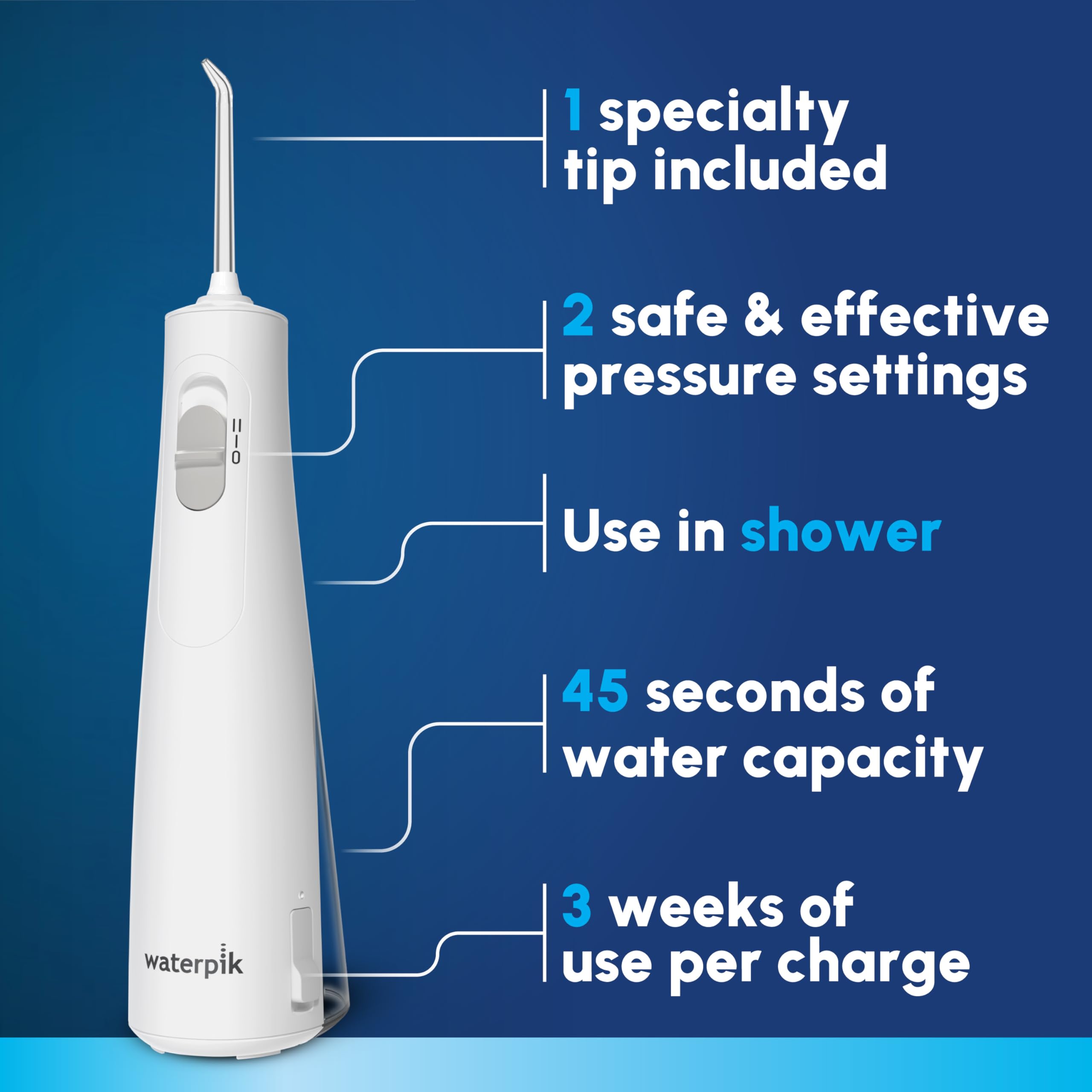 Water Flosser Waterpik Cordless 1100 Wf-30cd Recarregável Carrefour - Main Image