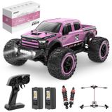 Caminhão Rc Deerc 1:10 Fast 4x4 High Speed Crawler 48km/h Rosa