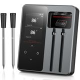 Termômetro De Carne Sem Fio Aymdki Com Controle De Aplicativo Bluetooth