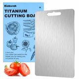 Tábua De Corte Kinborah Titanium 16x11cm, Lavável Na Máquina De Lavar Louça