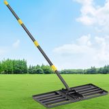Ancinho De Nivelamento De Gramado Vriezop Heavy Duty Com Placa De 76 Cm X 25 Cm