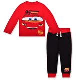 Conjunto De Roupas Disney Cars Boys, Camisa De Manga Comprida E Corredor