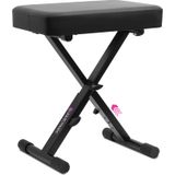 Banco De Piano Liquid Stands Dobráveis Ajustáveis Em Estilo X Preto
