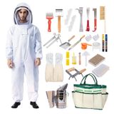 Kit De Ferramentas E Suprimentos Para Apicultura Honey Lake 31 Unidades Com Roupa De Abelha