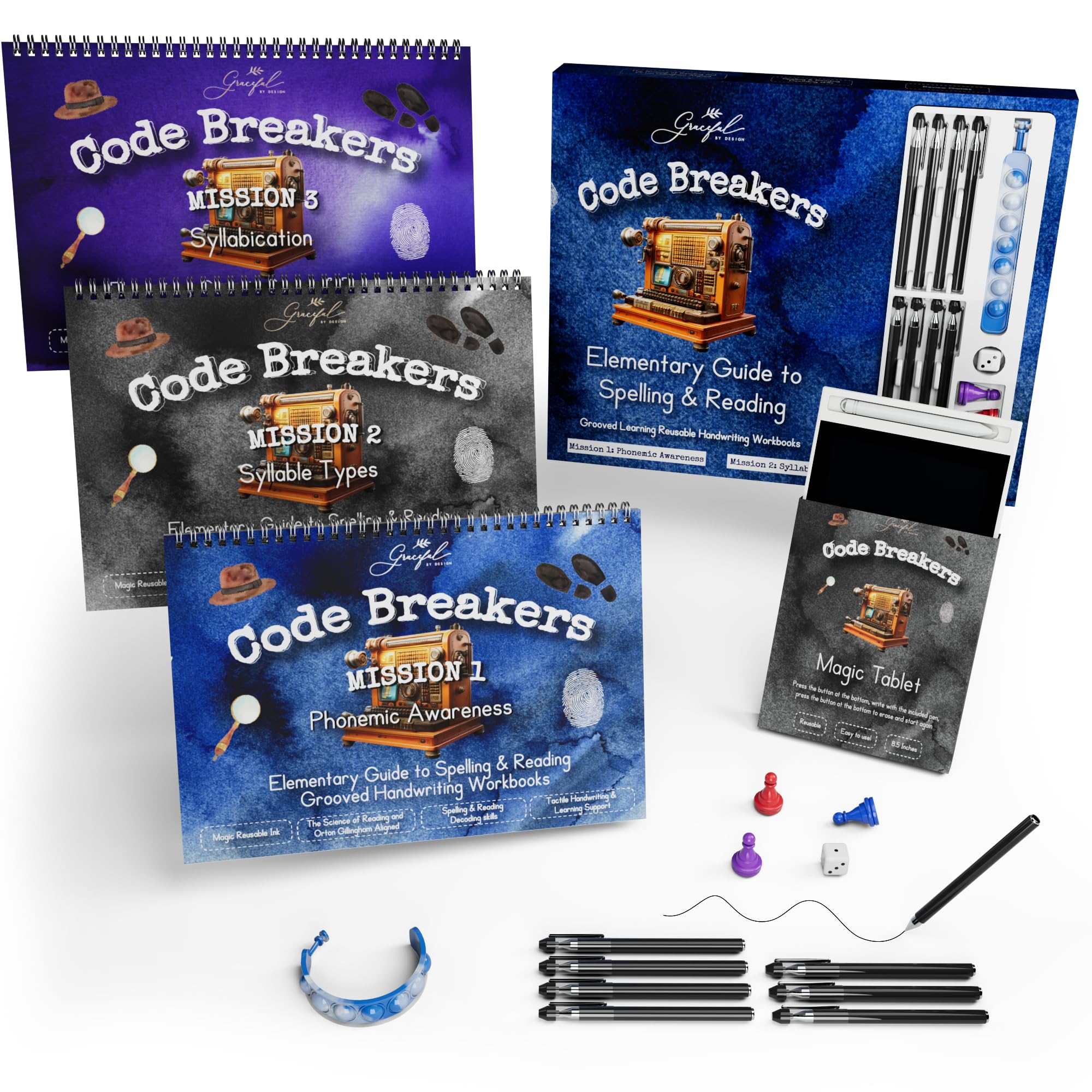 Conjunto De Leitura E Ortografia Grooved Learning Code Breakers