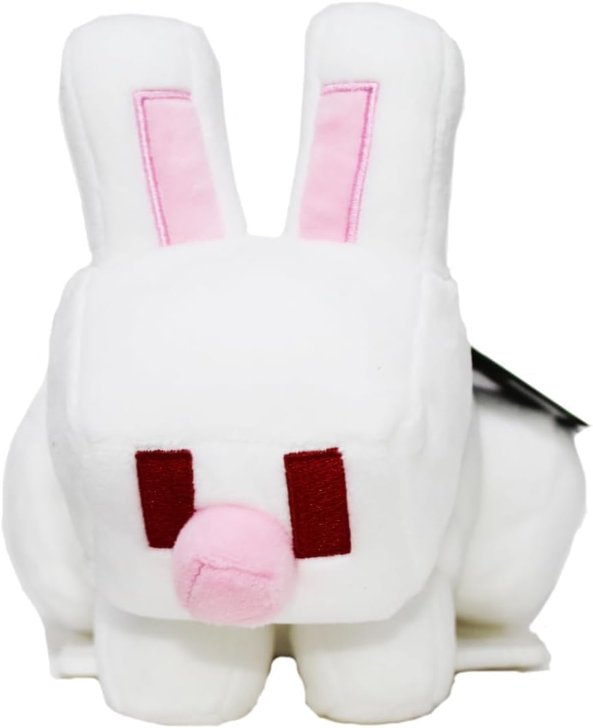 Boneco De Pelúcia Mattel Minecraft White Rabbit 20cm 3+ Anos