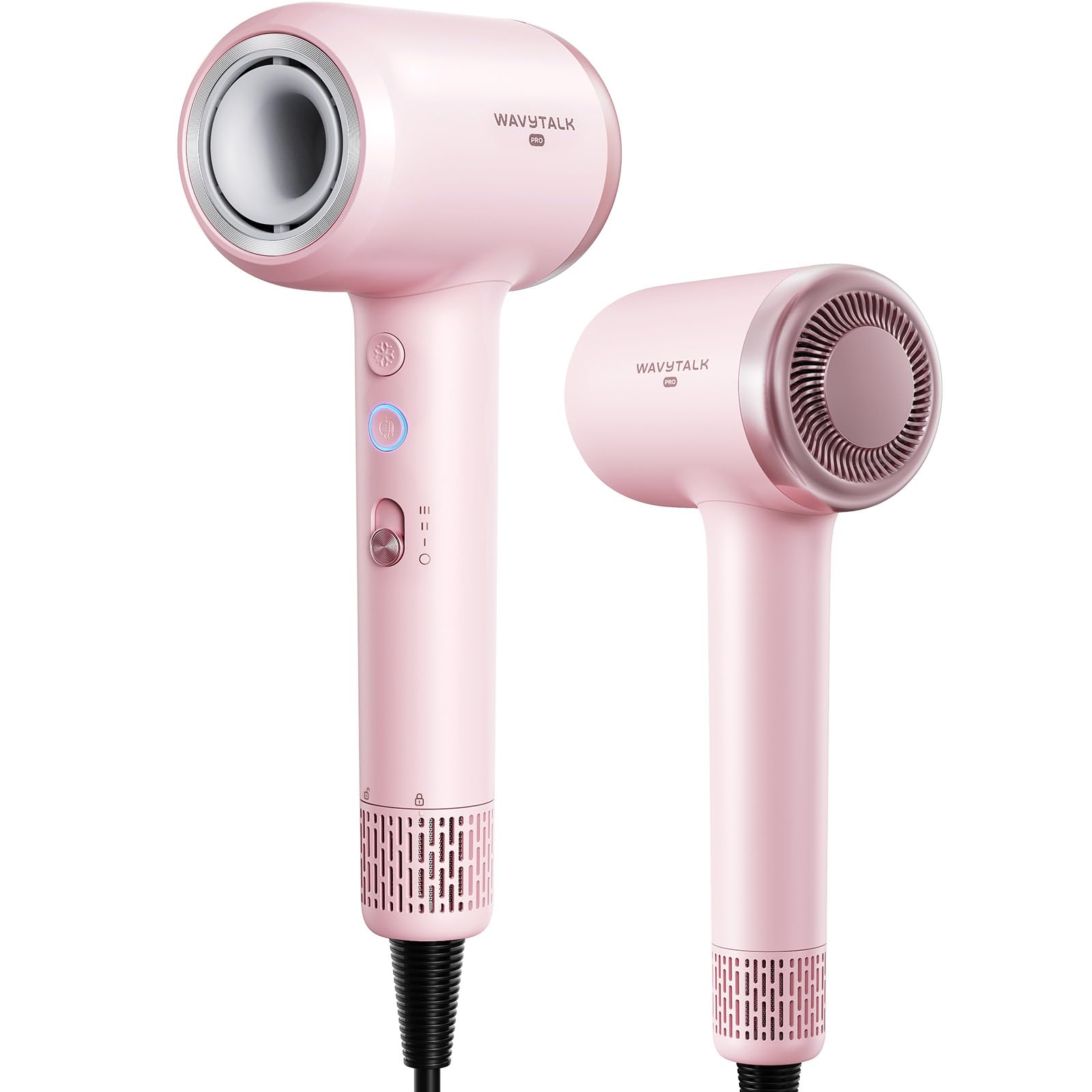 Secador De Cabelo Wavytalk Turblow Pro De Secagem Rápida 110.000 Rpm Rosa