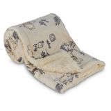 Cobertor De Bebê Disney Fuzzy Dupla Face Mink Sherpa 30x40cm
