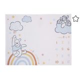 Cobertor De Bebê Disney Winnie The Pooh Milestone Super Soft