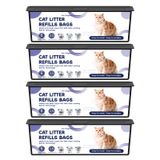 Cartucho De Sacos De Recarga Cat Litter Para Litter Cat Genie, Pacote Com 4