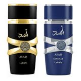 Perfume Men Asad Preto 100ml + Perfume Lattafa Zanzibar 100ml Eau De Parfum