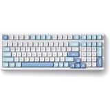 Teclado Para Jogos Sem Fio Mchose G98 Pro Com Tri-mode Azul E Branco