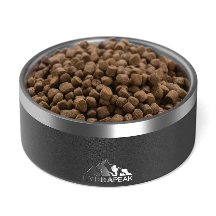Taça Para Cães Hydrapeak De Aço Inoxidável Antiderrapante 950 Ml/1,9 L Preta - imagem 2