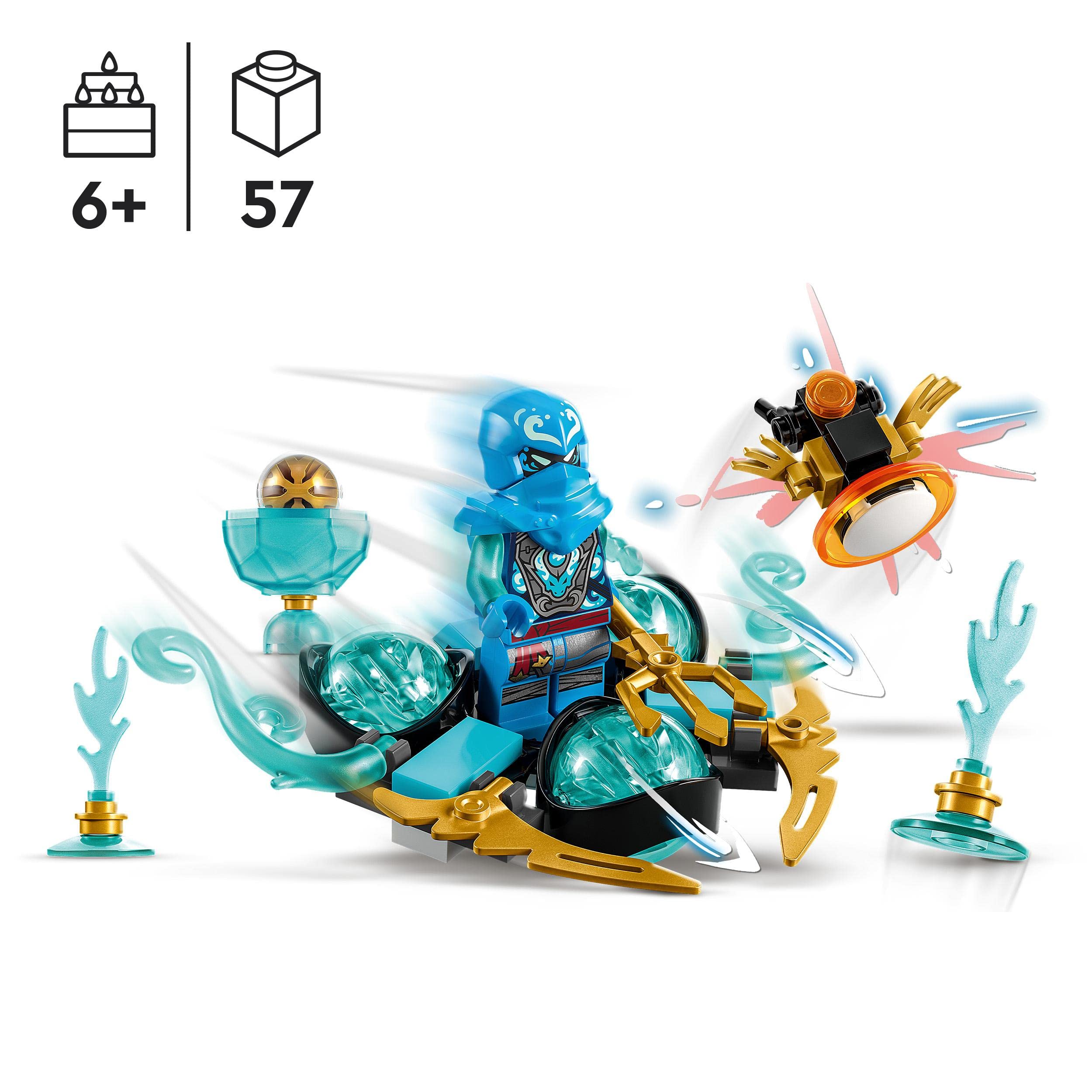 Brinquedo Lego 71778 Ninjago Spinjitzu Drift O Poder Do Dragão