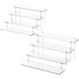 Organizador De Perfume De 4 Camadas Dooiclear Display Risers Em Acrílico