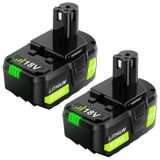 Baterias De Lítio Battool 8.0ah 18v Para Ferramentas Sem Fio Ryobi